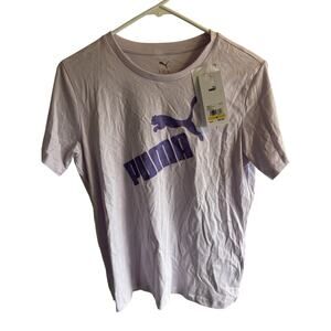 Size Medium Woman’s Comfort Fit Puma Framed Up Tee In Lilac Frost. New With Tags
